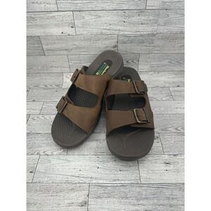 Skechers Outdoor Shoes‎ Women Size 10 Leather Slide Sandals Comfort Casual